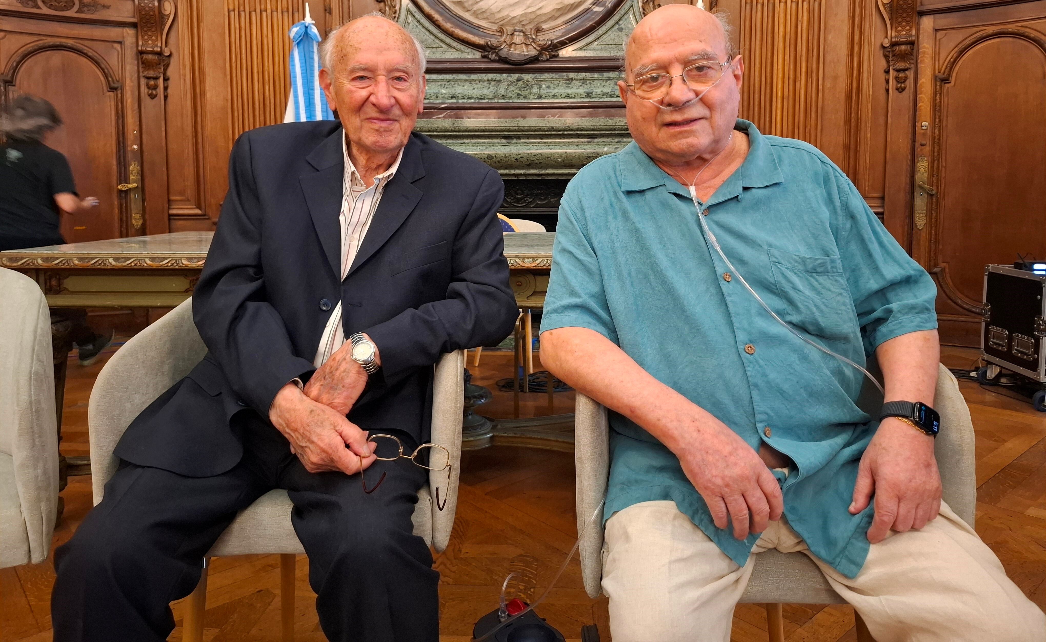 José Herceg y Jorge Pedersoli, en la previa a su reconocimiento en la Legislatura Porteña