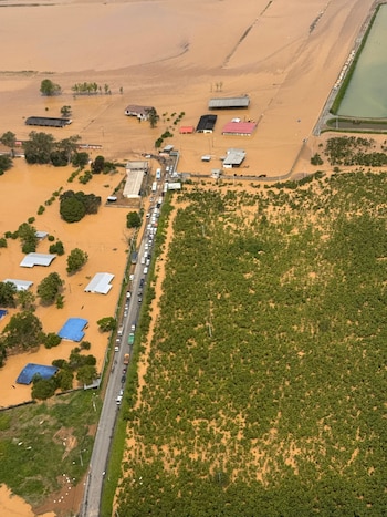 Vista aérea de una de