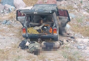 Así encontraron los cuerpos en