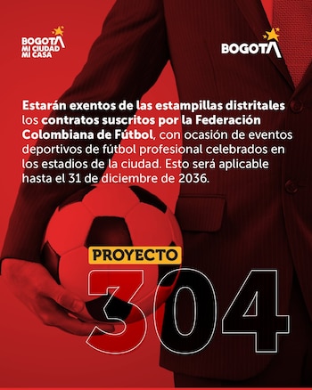 El nuevo acuerdo otorga exenciones temporales en el impuesto de Industria y Comercio (ICA) y estampillas distritales a la Federación Colombiana de Fútbol hasta 2036 - crédito Secretaría de Hacienda de Bogotá
