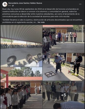 La misma institución informó de