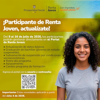 Renta Joven paga los incentivos según la verificación de compromisos académicos reportados por las instituciones de educación superior y el Sena - crédito Prosperidad Social