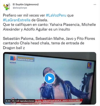 Presentación de La Voz Perú. (Foto: Twitter)