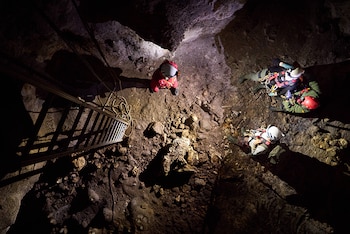 El yacimiento de La Gama en una cueva cántabra (Turismo Cantabria)