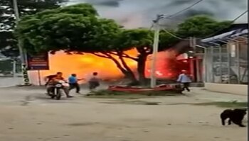 Incendio en polvorería deja saldo