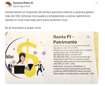 Gustavo Petro, presidente de Colombia,