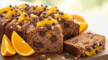 Bizcocho de avena, naranja y chocolate: fibra, antioxidantes y sabor en cada bocado
