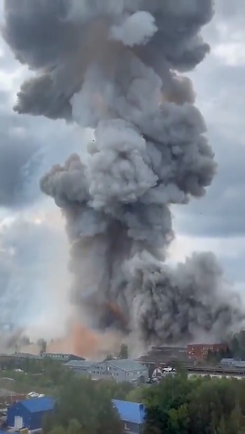 La explosión produjo una gran