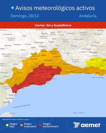 El domingo se espera precipitaciones