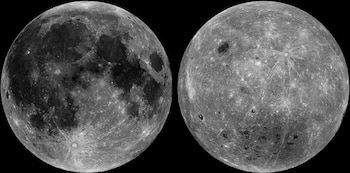 El radio de la Luna se redujo unos 45 metros durante los últimos 800 millones de años debido al enfriamiento de su interior (NASA/JPL-Caltech/Handout via REUTERS)