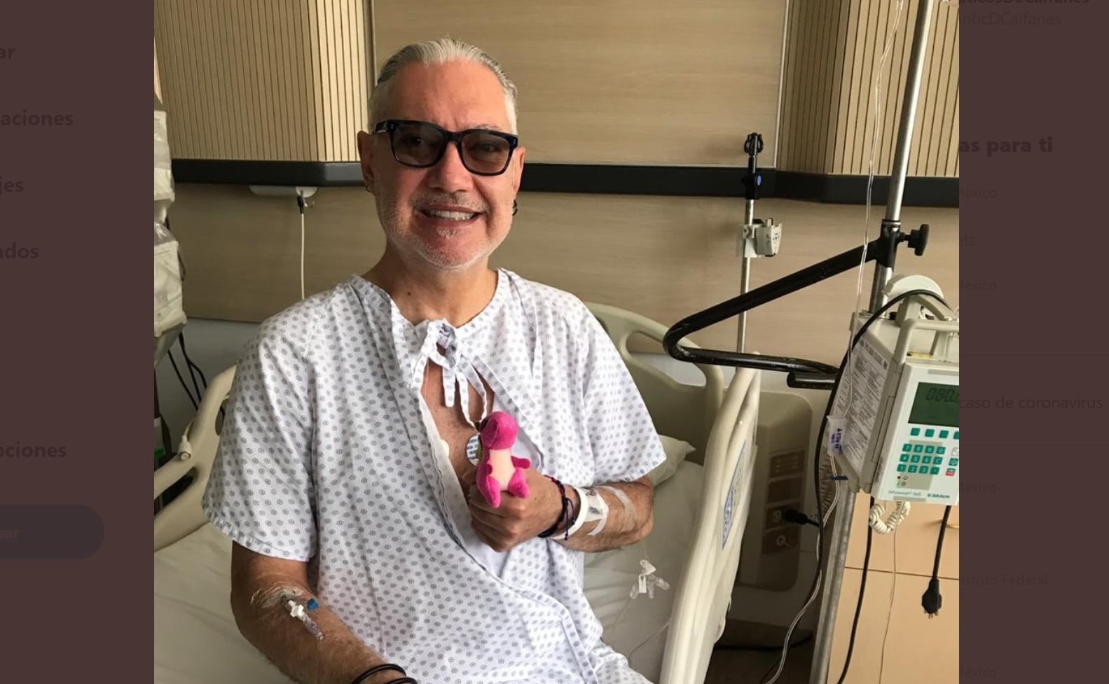 El músico perdió la visión del lado izquierdo en 2020 tras un altercado vial (Foto: Twitter/@SaboRomo)