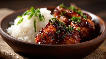 Pollo frito coreano casero con salsa brillante y textura crujiente. — (Imagen Ilustrativa Infobae)