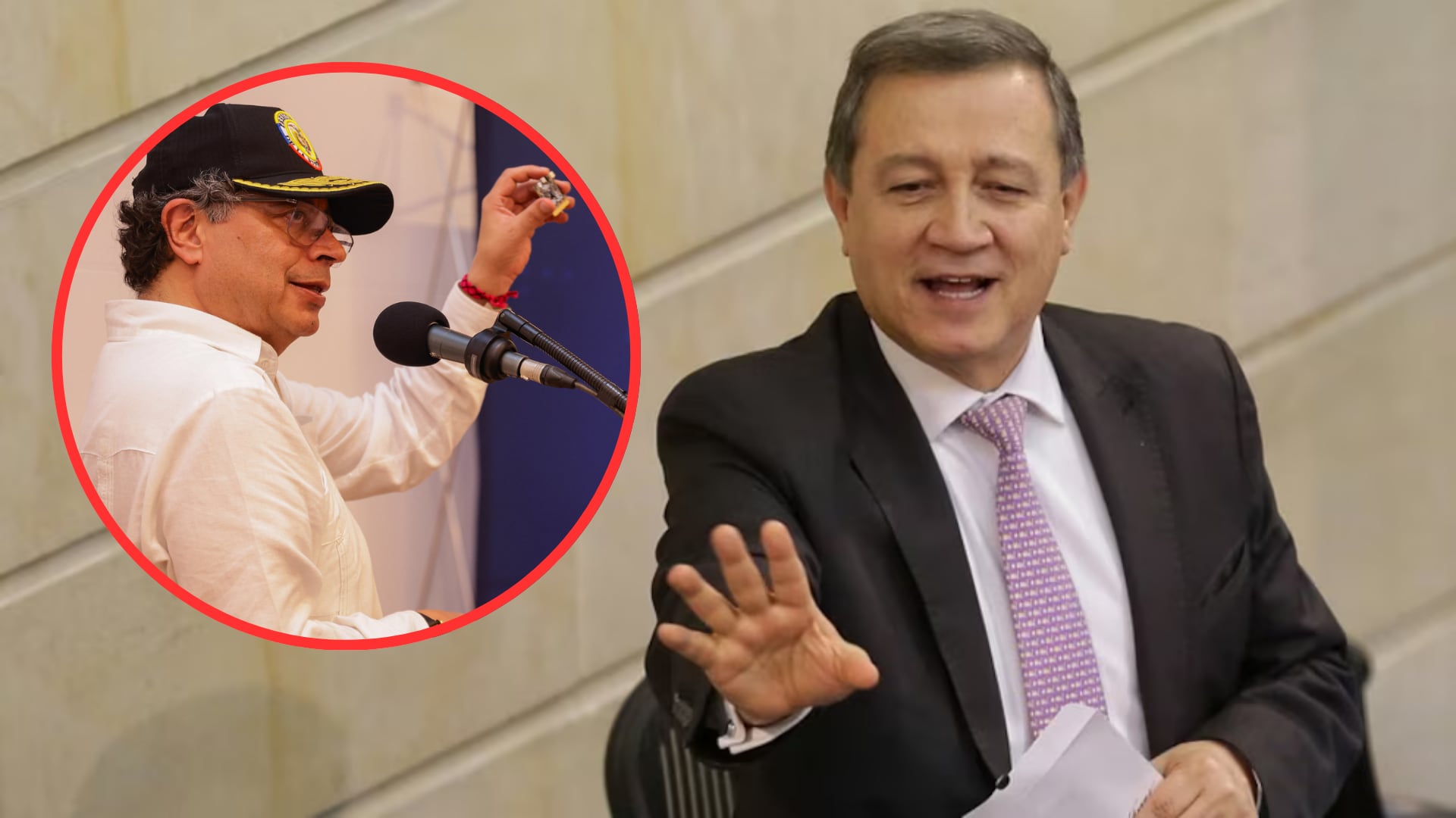 El expresidente del Congreso Ernesto Macías está convencido de que el presidente Gustavo Petro también se verá involucrado en el megacaso de la Ungrd - crédito Colprensa - Presidencia