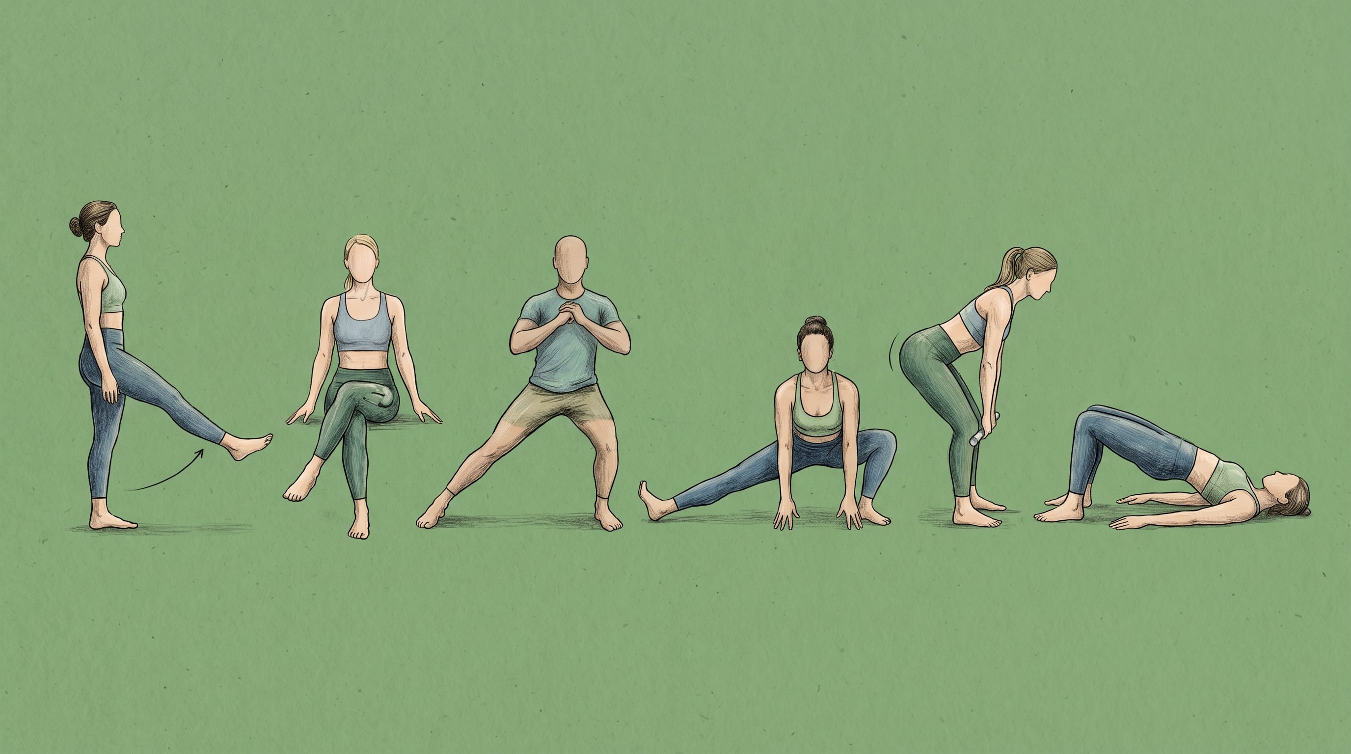 Ejercicios específicos recomendados por The New York Times ayudan a mejorar la salud de la cadera para combatir los efectos de estar sentado (Imagen Ilustrativa Infobae)