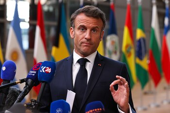 El presidente francés Emmanuel Macron