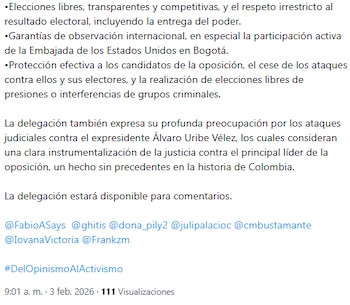 El grupo de empresarios sostuvo