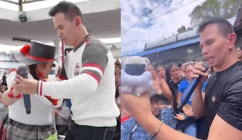 El cantante le dio un