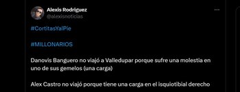 Millonarios tiene a Alex Castro