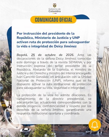 Ministerio de Justicia - crédito @MinjusticiaCo/X
