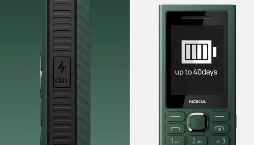 Nokia 300 Charge cuenta con una carga inversa para cargar smartphones en caso de emergencia. (HMD)