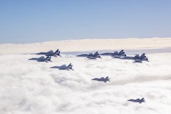 Aviones F/A-18 Hornet del Cuerpo