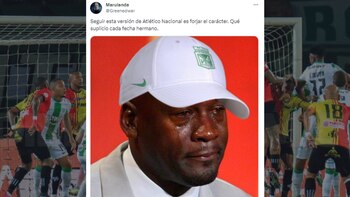 Memes sobre Atlético Nacional - Crédito X / @Greenedwar
