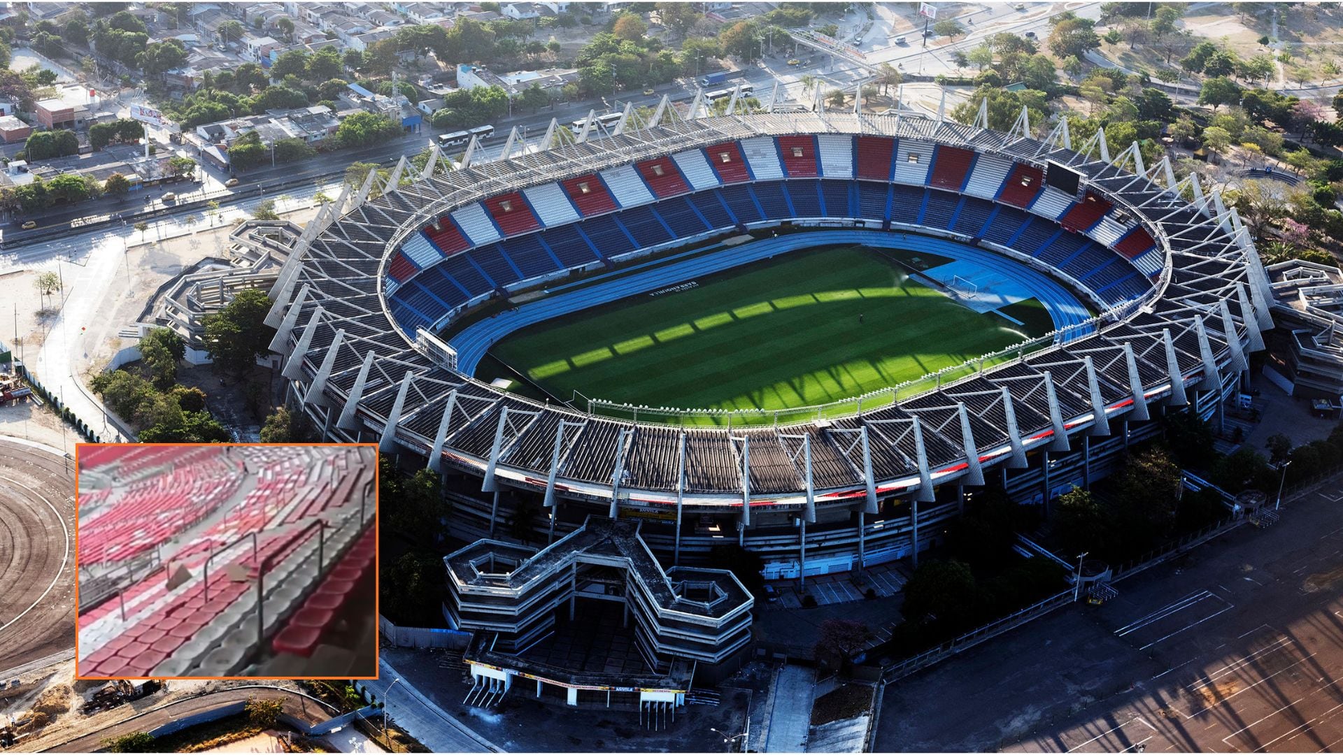 Se filtró la nueva silletería del estadio Metropolitano de Barranquilla - crédito @el_gd1/X/Alcaldía Distrital