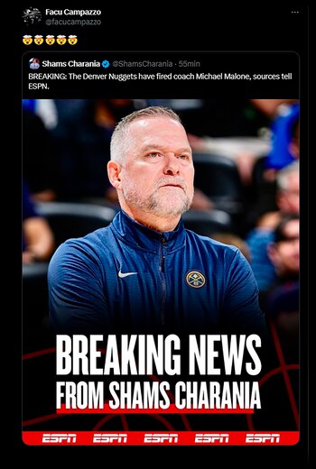 La reacción de Facundo Campazzo