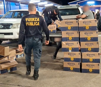 Las acciones forman parte de los operativos contra el contrabando en rutas nacionales. Cortesía: MSP