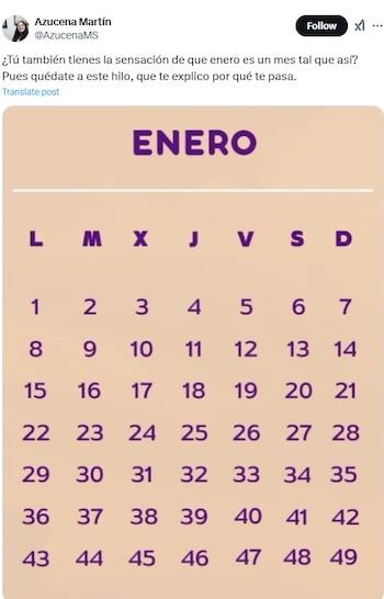 Publicación de Azucena Martín. (X)