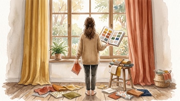 Cómo elegir el color de cortinas según la orientación de tu ventana