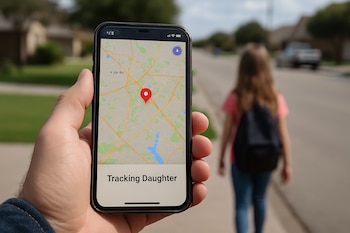 El padre utilizó el control