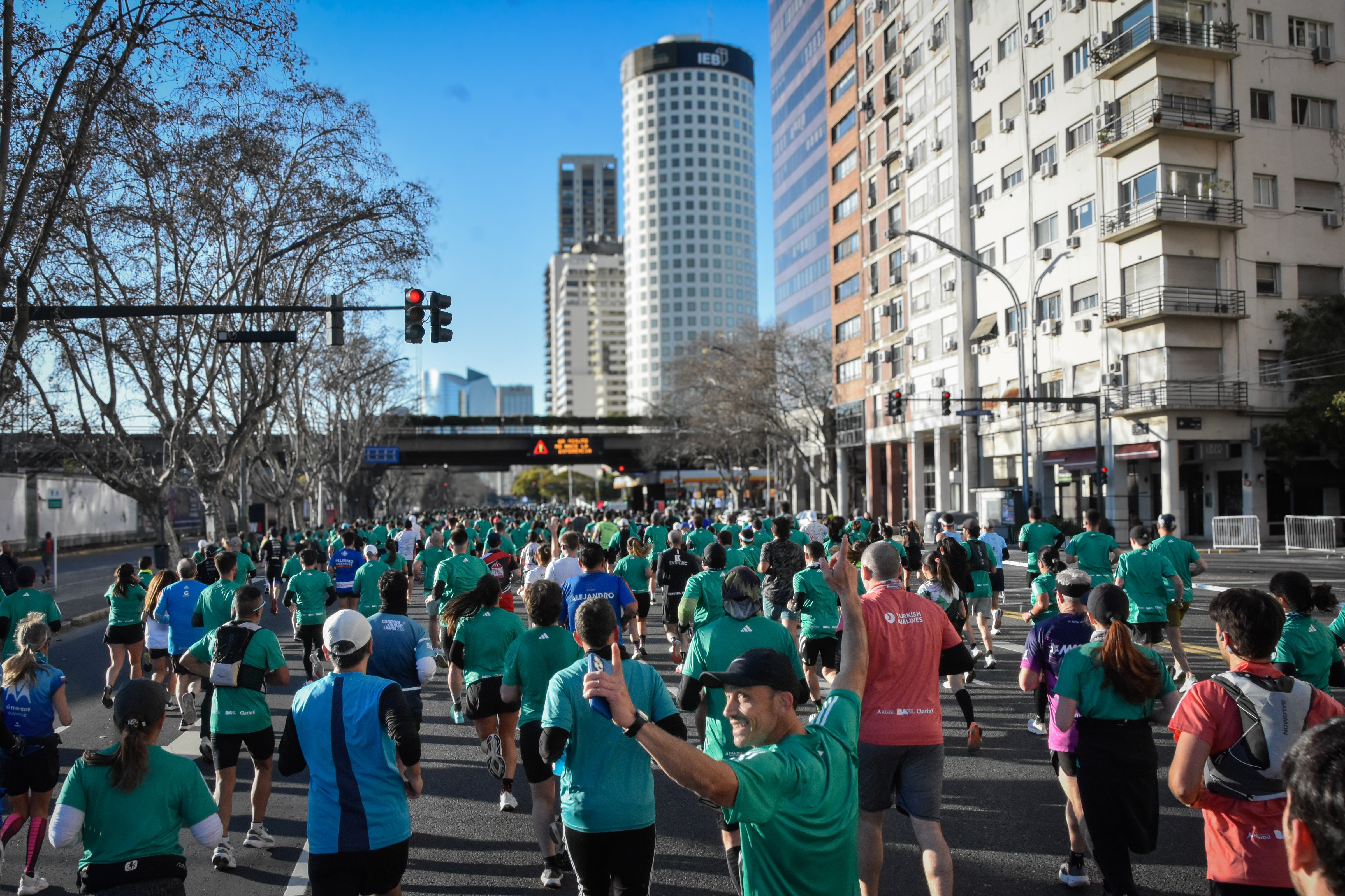 El nuevo circuito de la Media Maratón de Buenos Aires eliminó el tramo por autopista y pasará por 9 de Julio y Avenida del Libertador. (Prensa Ñandú)