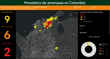 Alerta de amenazas en Colombia