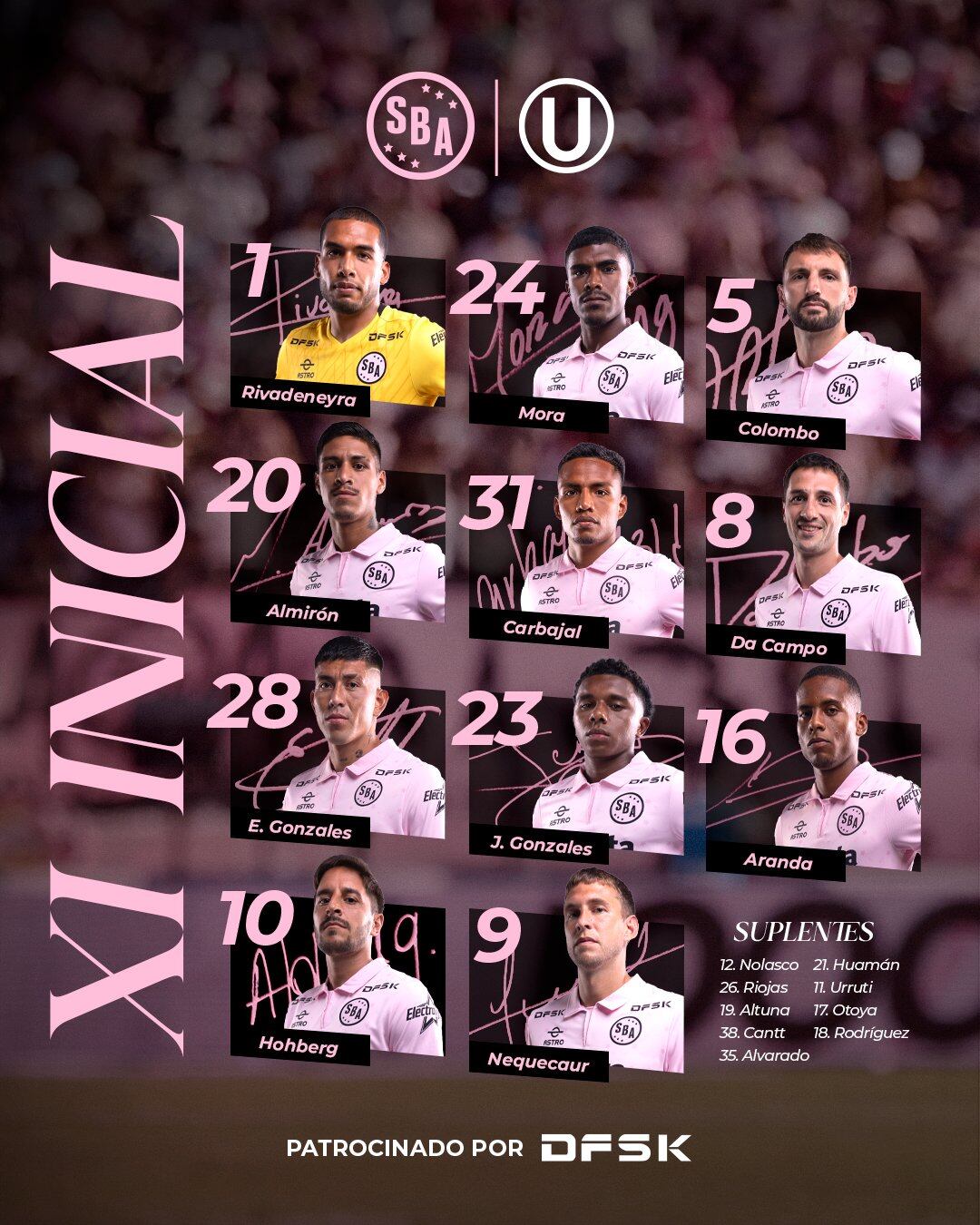Formación de Sport Boys para el enfrentamiento contra Universitario por Liga 1 2025 - Crédito: Club Sport Boys.