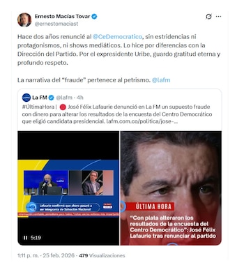 El expresidente del Congreso Ernesto