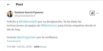 Ministro del Interior encargado