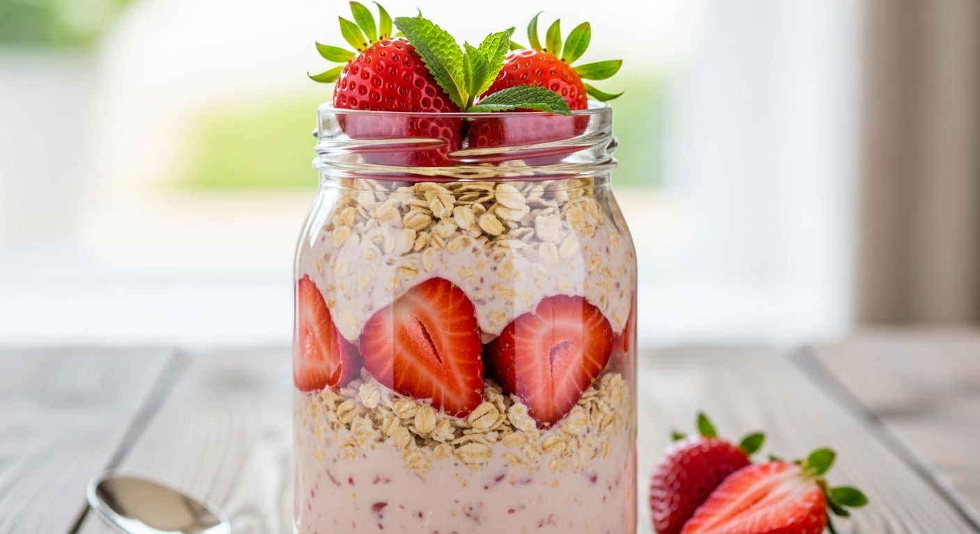 Las fresas frescas aportan sabor delicado y una nota refrescante que convierte esta preparación en una experiencia única. - (Imagen Ilustrativa Infobae)
