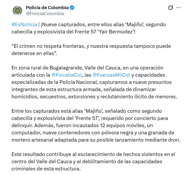 La Policía informó avances en el debilitamiento de las capacidades criminales de esta estructura en la región - crédito
