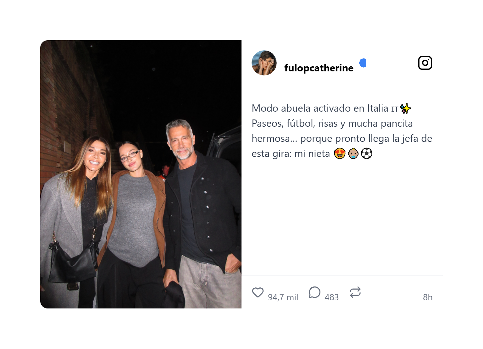 El mensaje de abuela de Catherine Fulop: