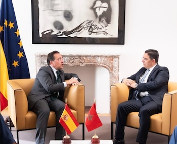 14/07/2025 El ministro de Exteriores, José Manuel Albares, se reúne con su homólogo de Marruecos, Naser Bourita.
POLITICA
MINISTERIO EXTERIORES