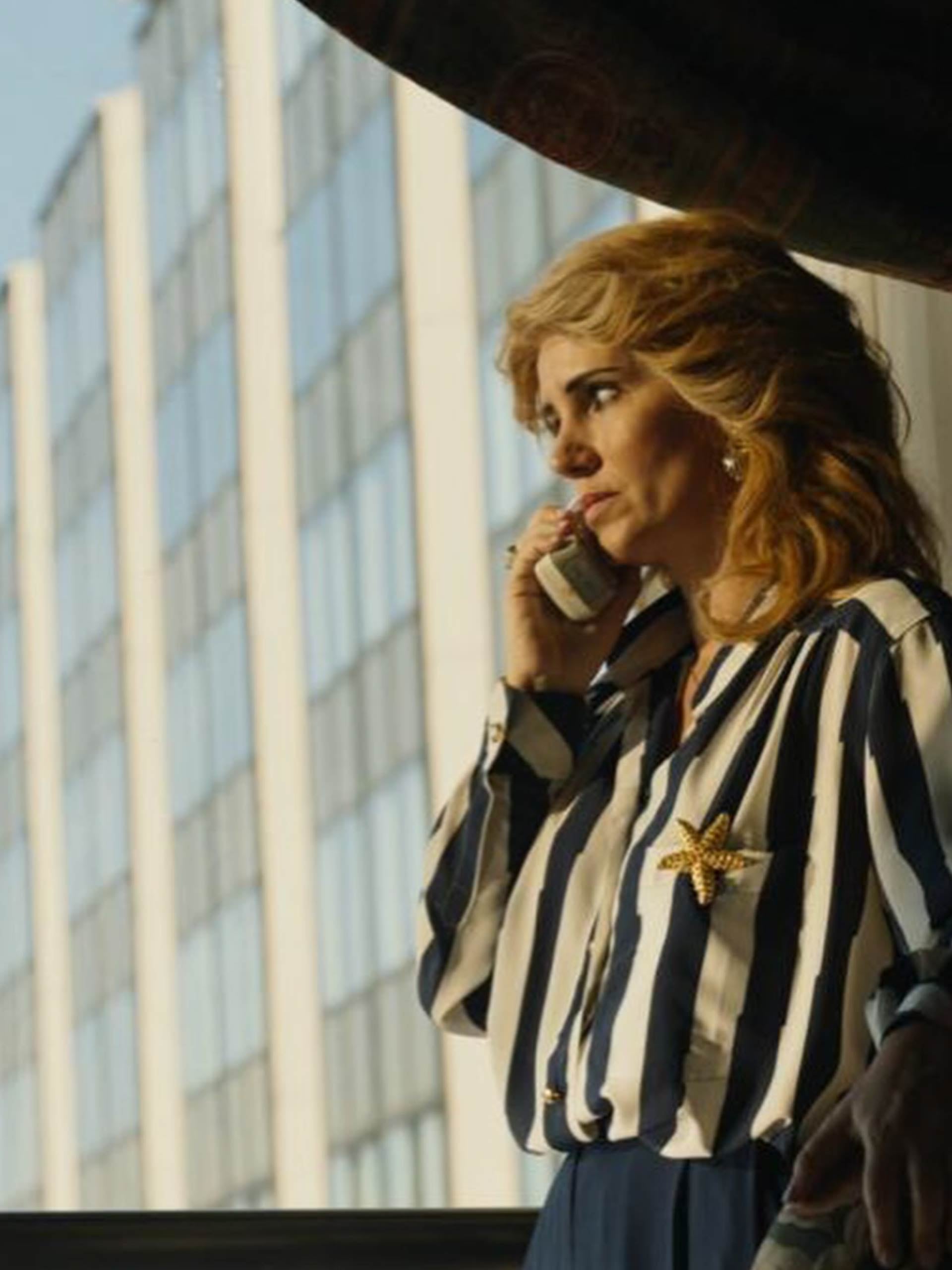 Siciliani en la piel de Zulema Yoma en la serie Menem (Prime Video)