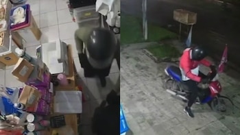 Robo en La Plata: delincuentes vaciaron la caja de un local en menos de un minuto
