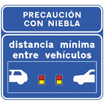 Nueva señal de tráfico. Distancia