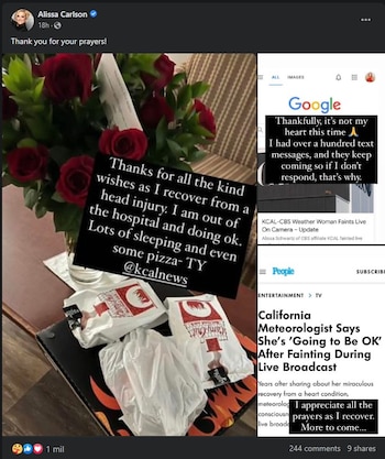 Alissa Carlson recibió muestras de