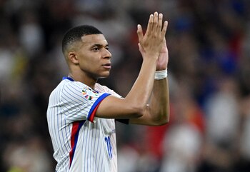 El jugador francés Kylian Mbappé