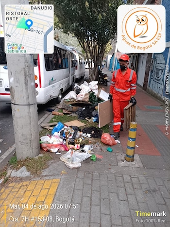 Los Ecopuntos móviles de la UAESP buscan evitar que los residuos voluminosos queden abandonados en calles, parques, andenes, zonas verdes o junto a contenedores en Bogotá - crédito Uaesp