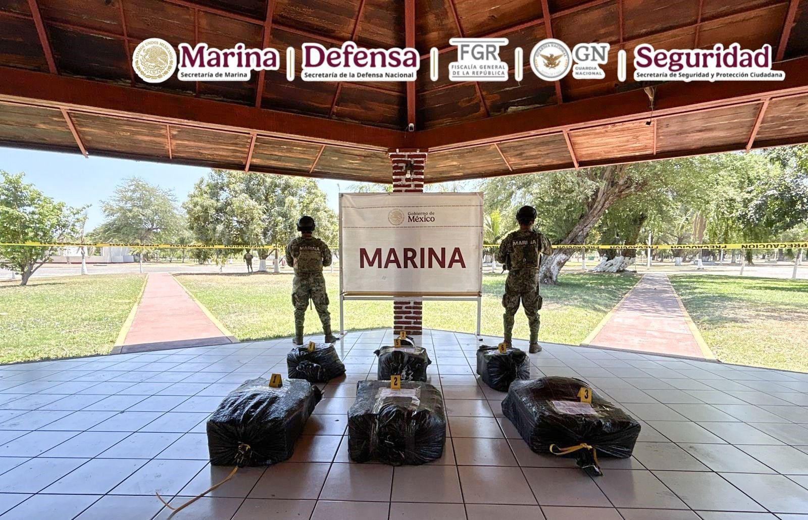 La Marina realizó una operación marítima en conjunto con la FGR y con la SSPC. (Cortesía)