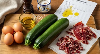 Esta receta combina calabacín tierno