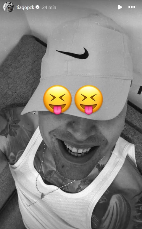La reacción de Tiago PZK tras el anuncio del nuevo tema de Luck Ra (Instagram)